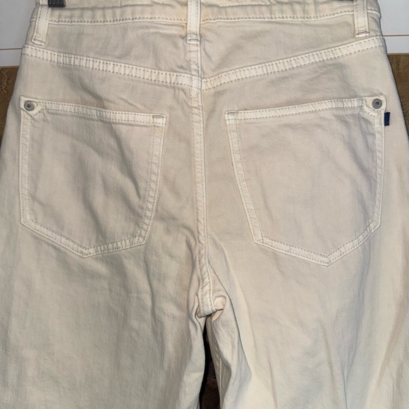 Anthropologie Pilcro The Breaker Barrel Cream Jeans 25 - Picture 8 of 11